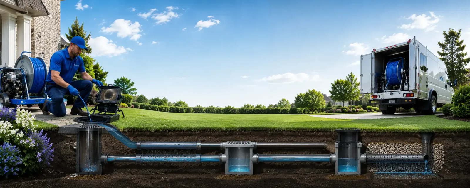 Outdoor drain cleaning information for Hodgen, OK